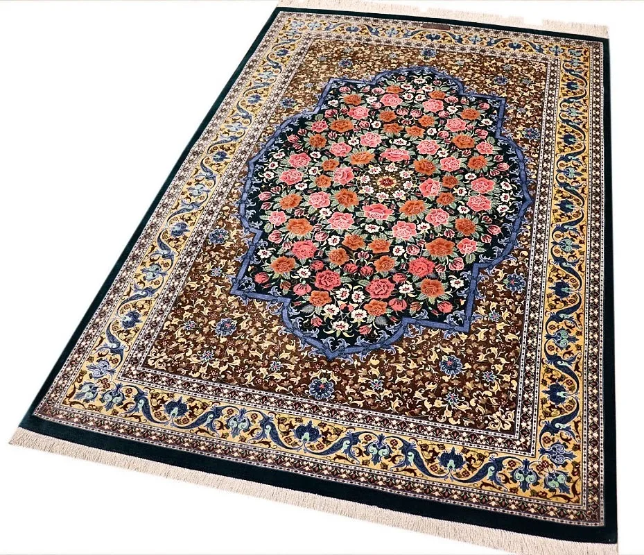 Qom Persian Rug 191 × 130 cm, Silk, hand-knotted