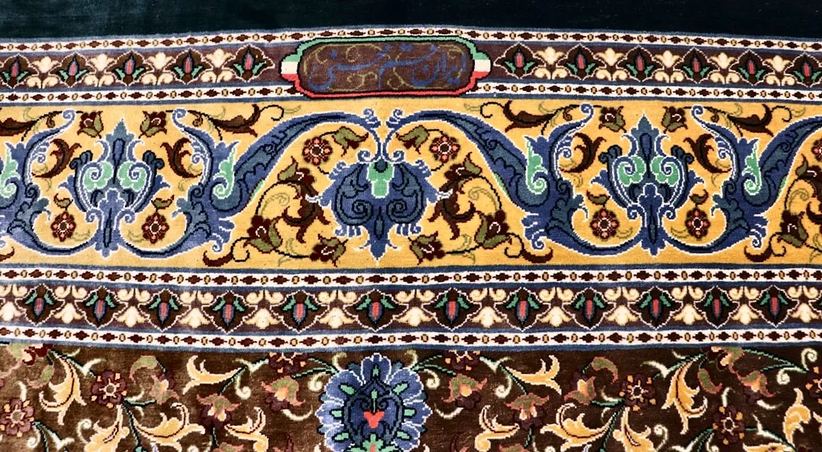Qom Persian Rug 191 × 130 cm, Silk, hand-knotted