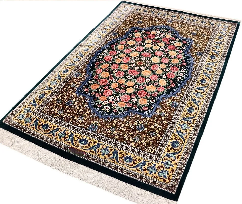 Qom Persian Rug 191 × 130 cm, Silk, hand-knotted