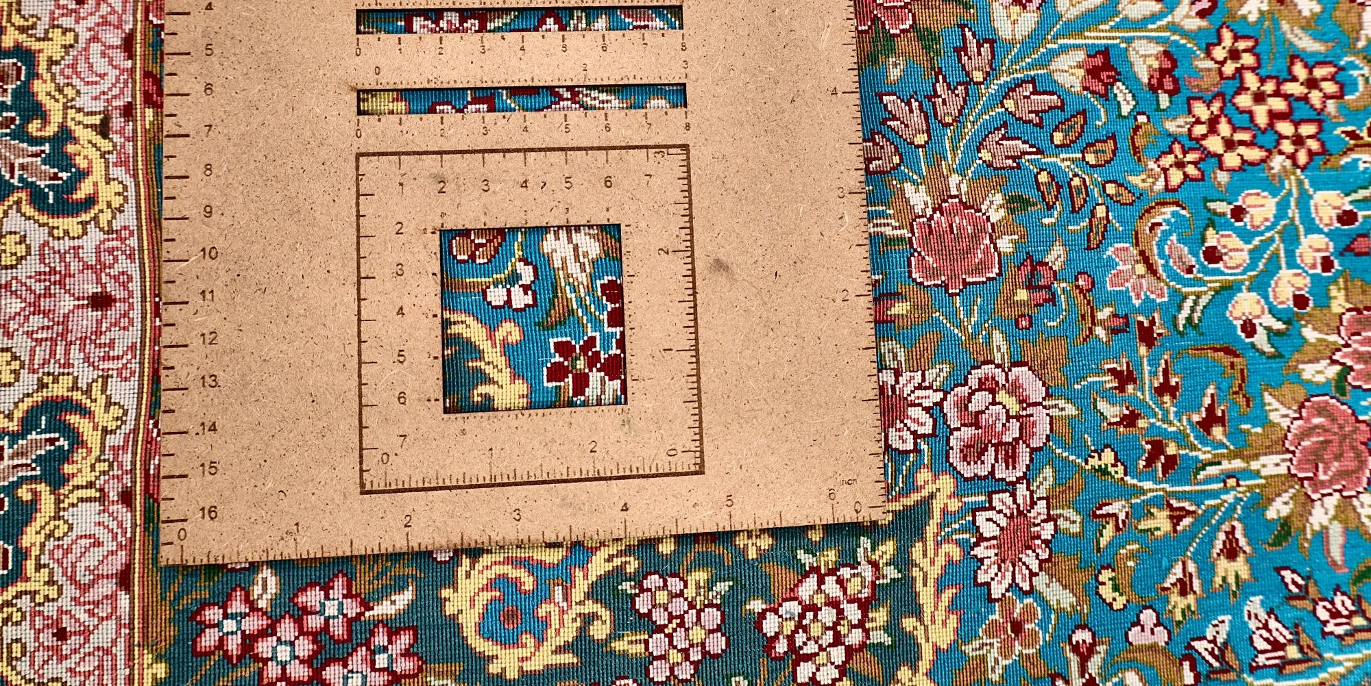 Qom Persian Rug — hand-knotted, 200 × 135 cm, Silk