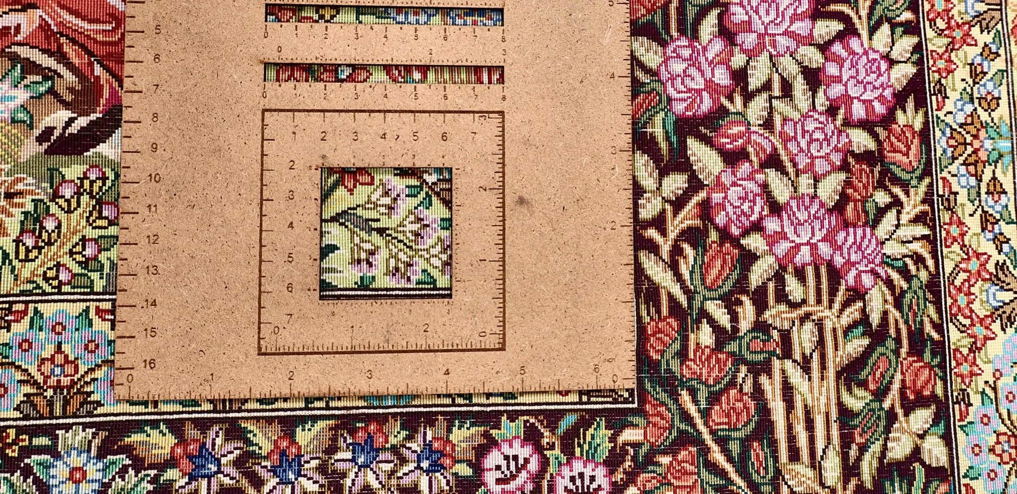 118110-01 Qom Persian Rug — hand-knotted, 209 × 135 cm, Silk