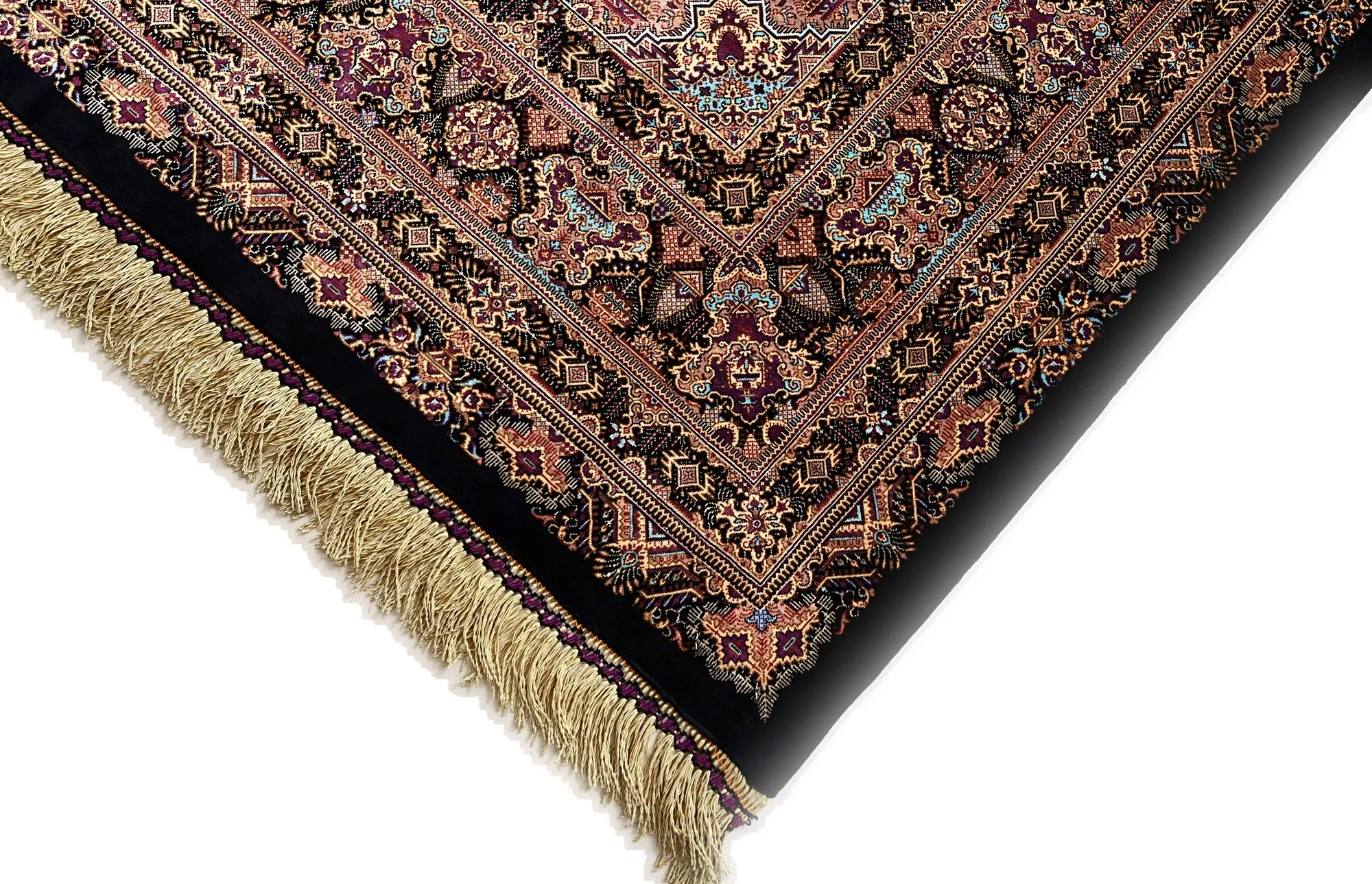 Qom Persian Rug 205 × 135 cm, Silk, hand-knotted
