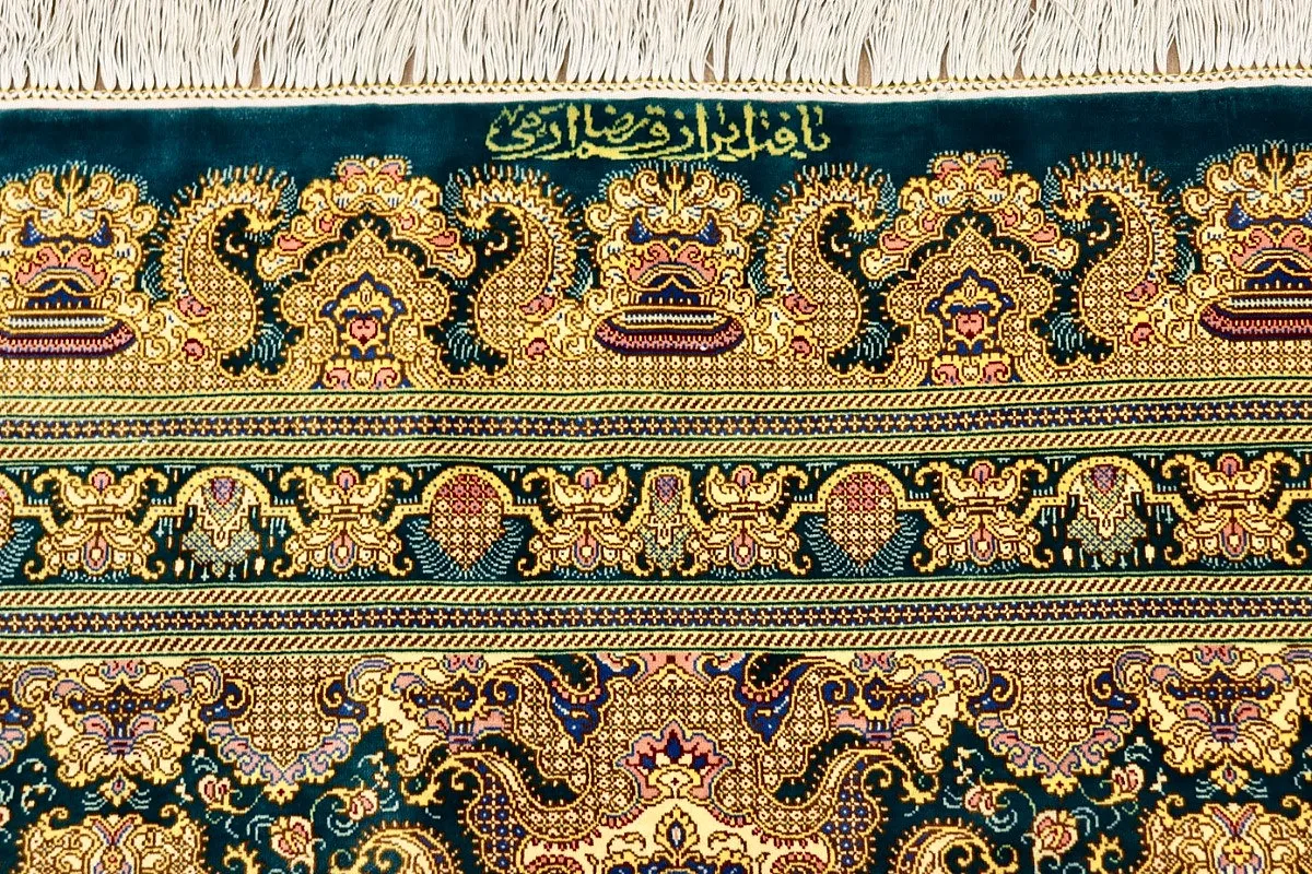 118134-06 Qom Persian Rug — hand-knotted, 325 × 255 cm, Silk
