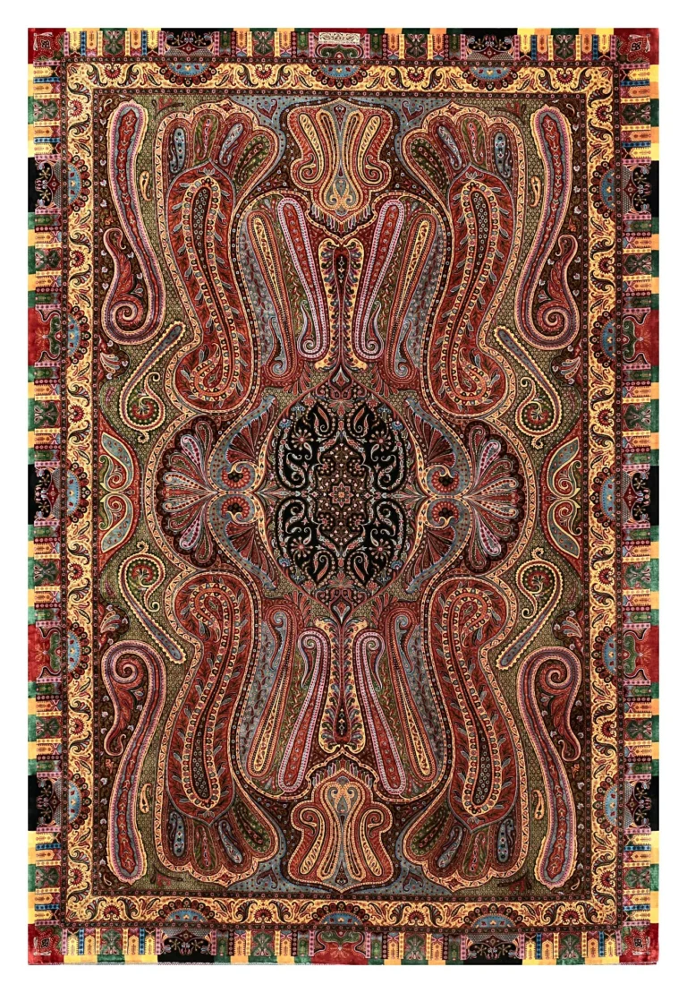 Qom Persian Rug 300 × 200 cm, Silk, hand-knotted