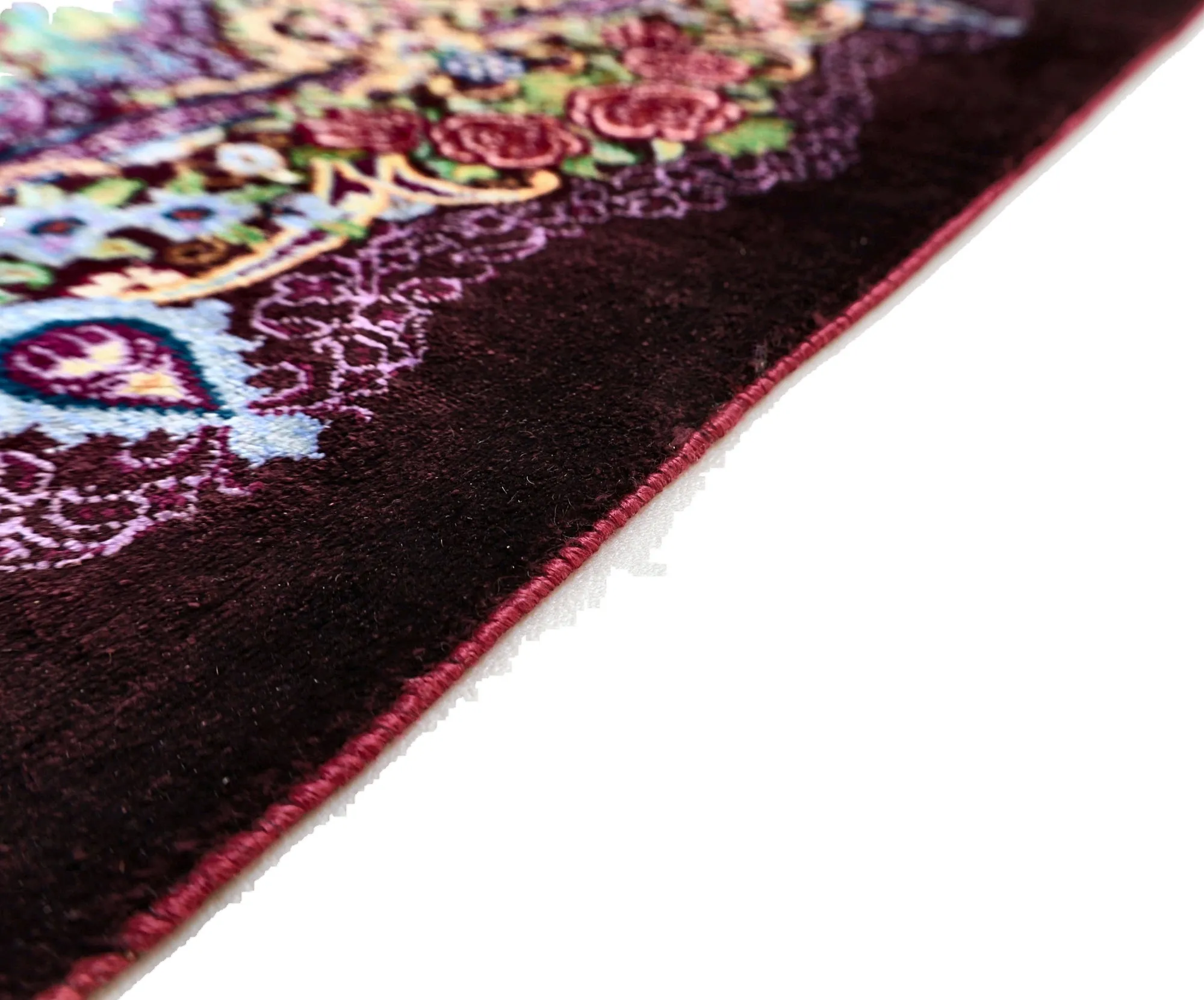 118143-07 Qom Persian Rug — hand-knotted, 298 × 193 cm, Silk