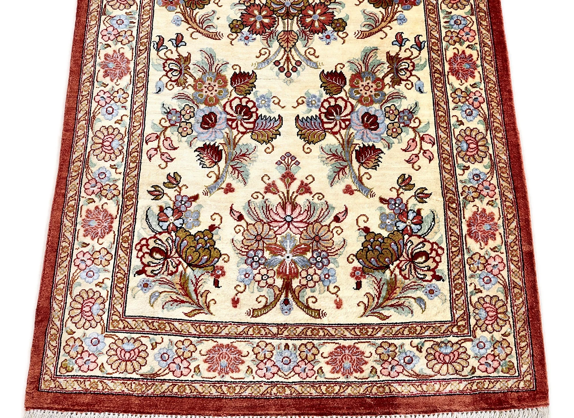 118155-01 Qom Persian Rug 200 × 60 cm, Silk, hand-knotted