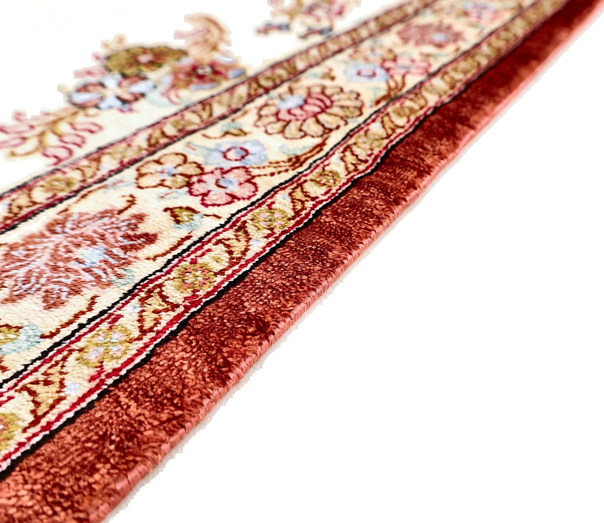 118155-05 Qom Persian Rug 200 × 60 cm, Silk, hand-knotted