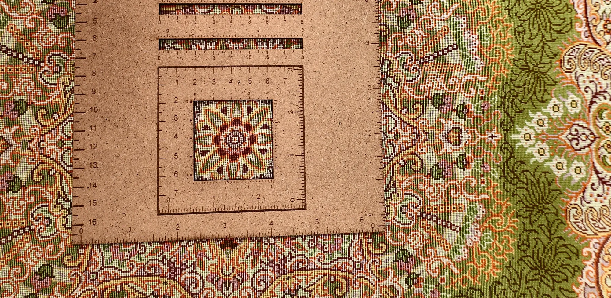 Persian Rug 97 × 64 cm, Silk, hand-knotted