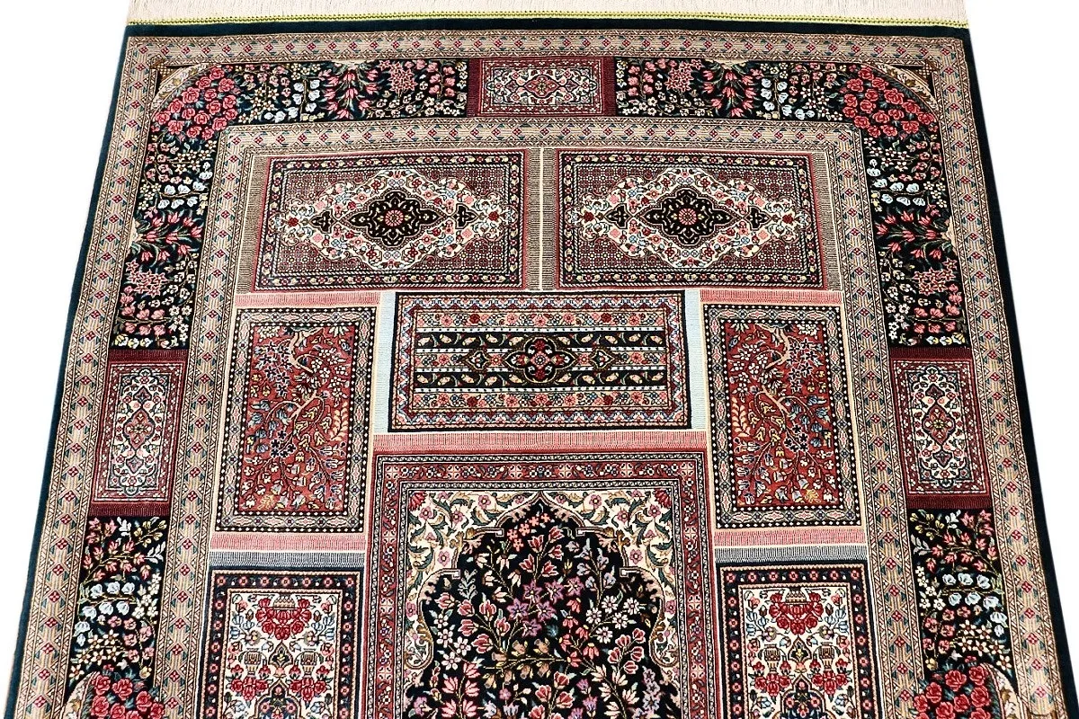 118158-03 Qom Persian Rug 150 × 100 cm, Silk, hand-knotted