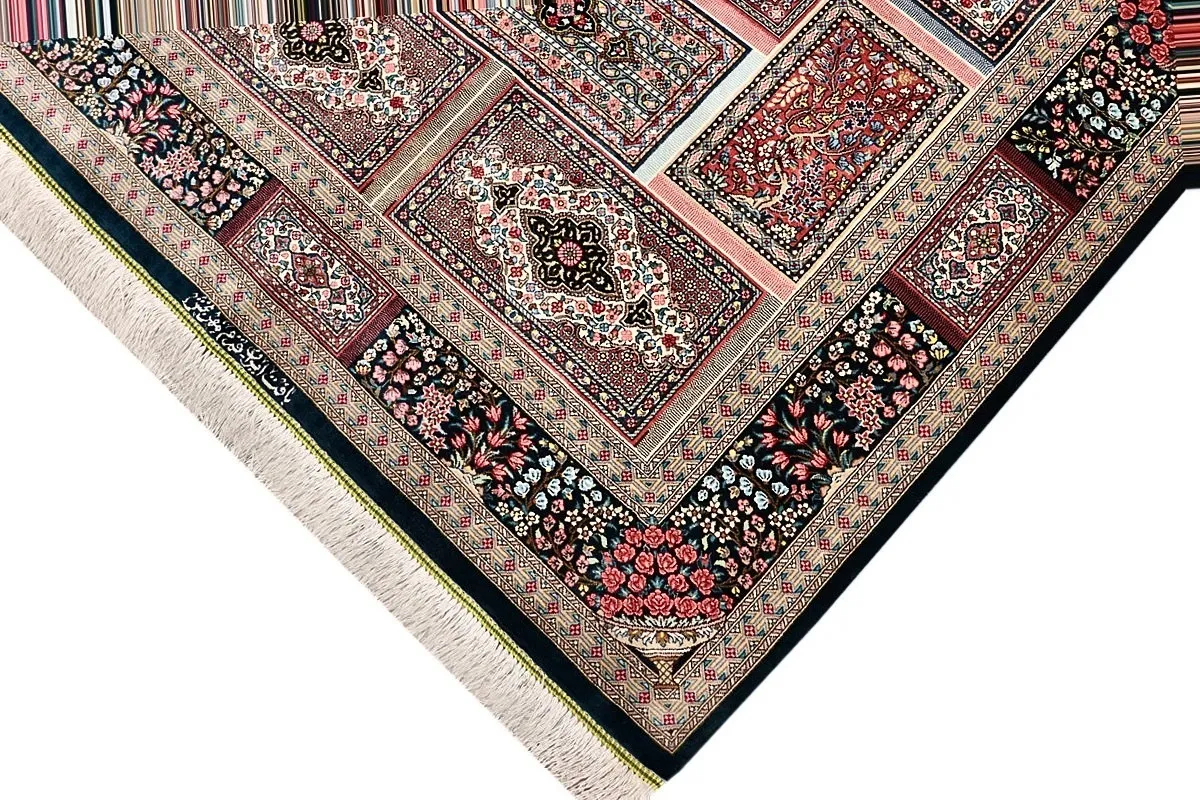 118158-04 Qom Persian Rug 150 × 100 cm, Silk, hand-knotted