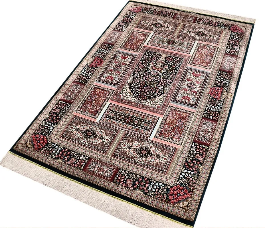 118158-07 Qom Persian Rug 150 × 100 cm, Silk, hand-knotted