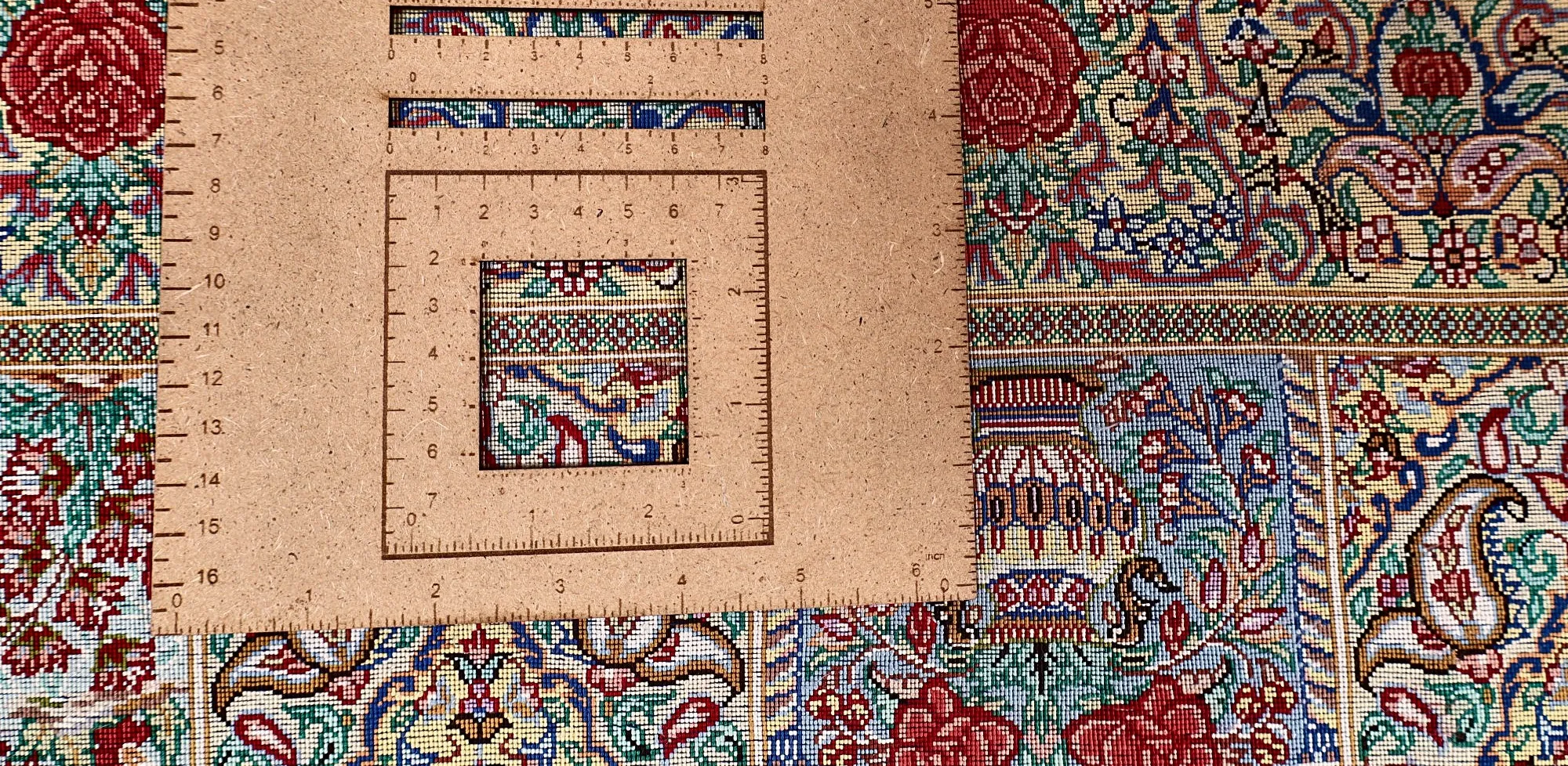 118159-01 Qom Persian Rug — hand-knotted, 150 × 100 cm, Silk