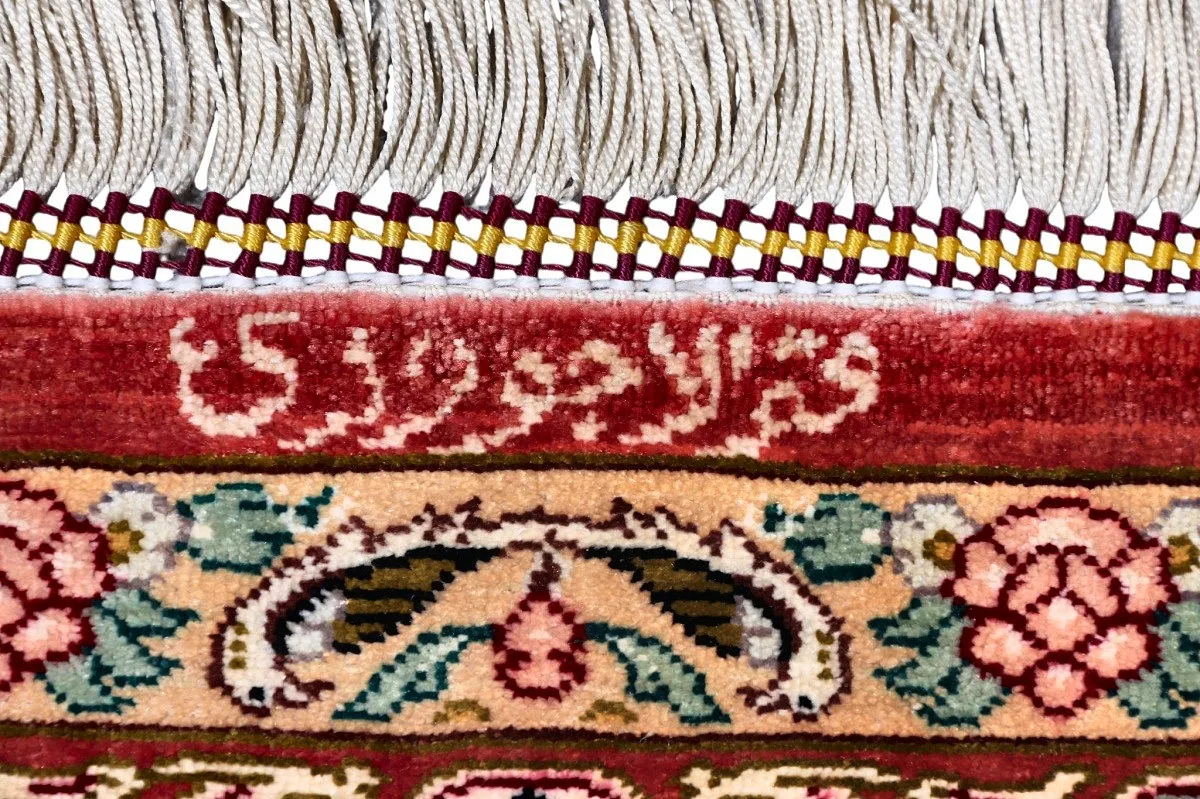 Qom Persian Rug 120 × 80 cm, Silk, hand-knotted