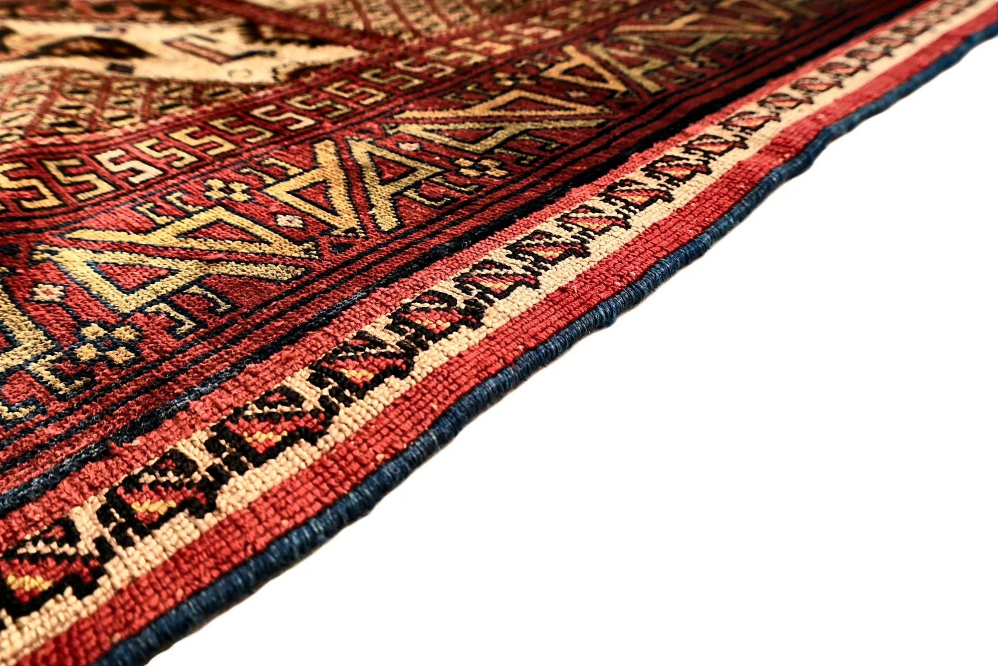 Hand-Knotted Silk Persian Rug, 146 × 103 cm