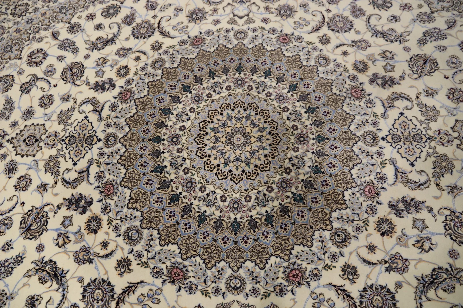perserteppich-nain-6la-410-x-312-cm-wolle-und-seide-handgeknupft-4 Oriental Rug 410 × 312 cm, Silk, hand-knotted