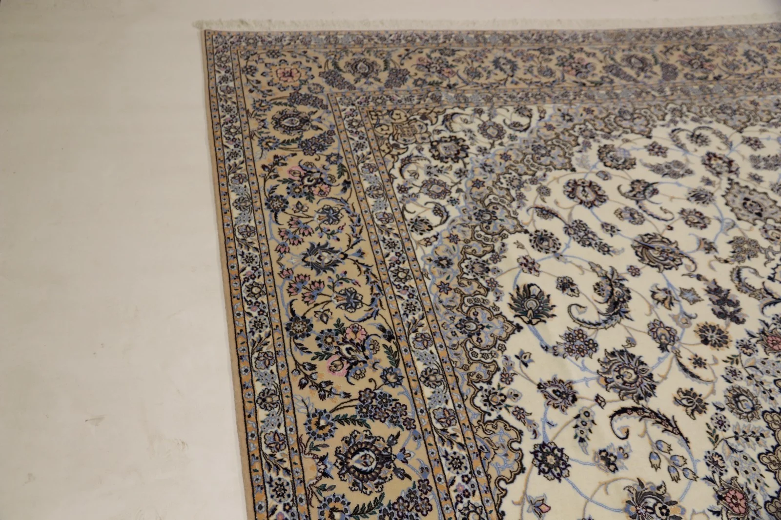 perserteppich-nain-6la-410-x-312-cm-wolle-und-seide-handgeknupft-6 Oriental Rug 410 × 312 cm, Silk, hand-knotted