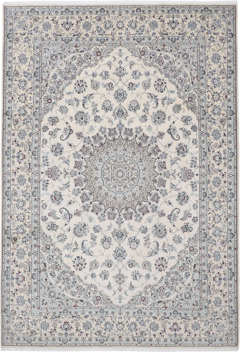 Nain Persian Rug — hand-knotted, 240 × 350 cm, Wool & Silk