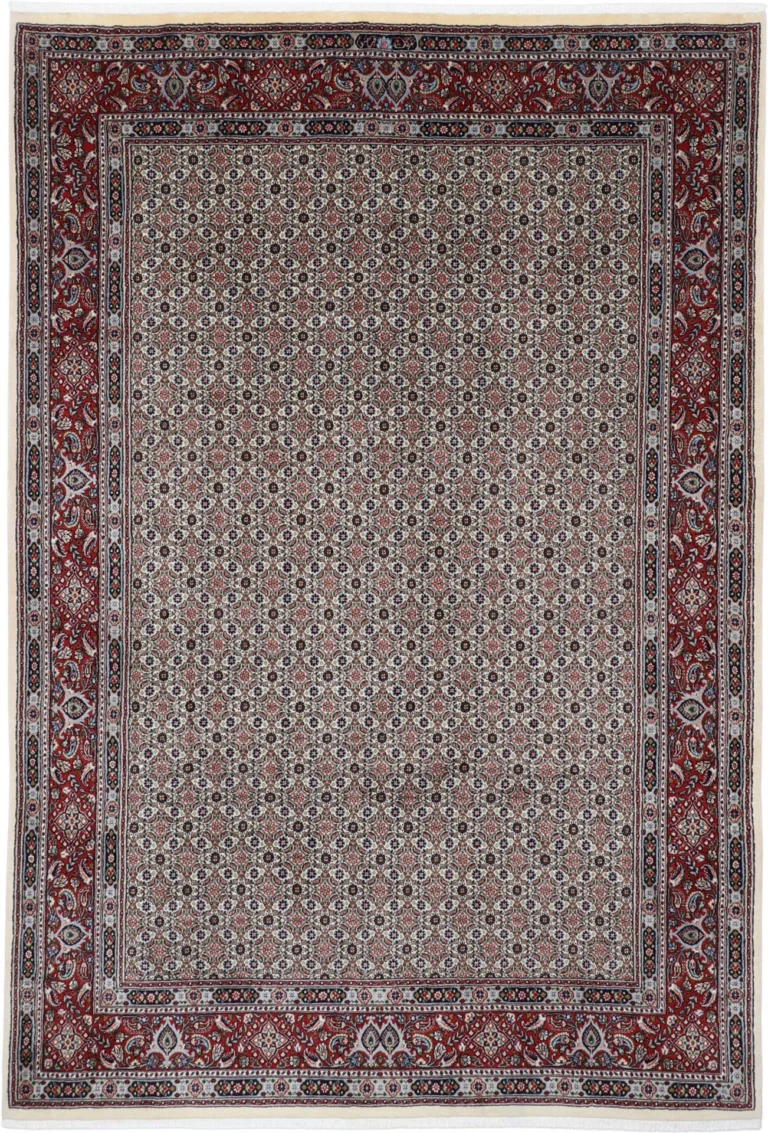 Moud Persian Rug 205 × 300 cm, Wool & Silk, hand-knotted