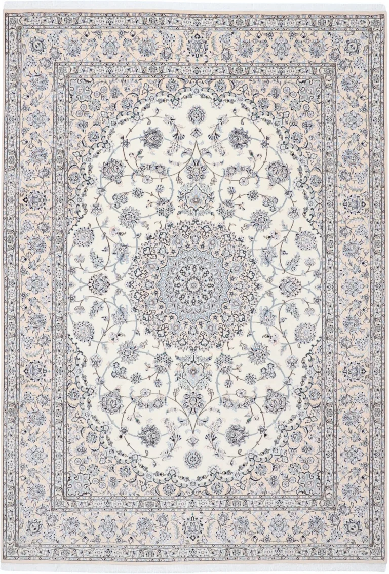 Nain Persian Rug 248 × 357 cm, Wool & Silk, hand-knotted