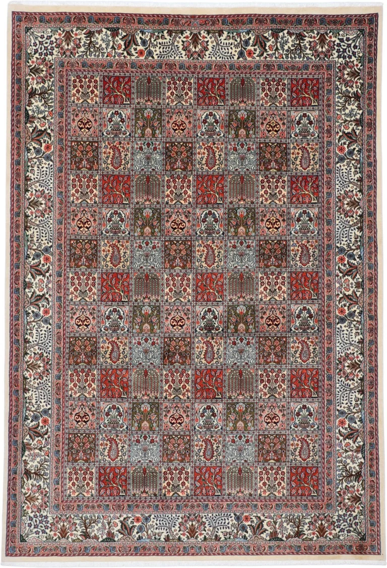 Moud Persian Rug — hand-knotted, 210 × 303 cm, Wool