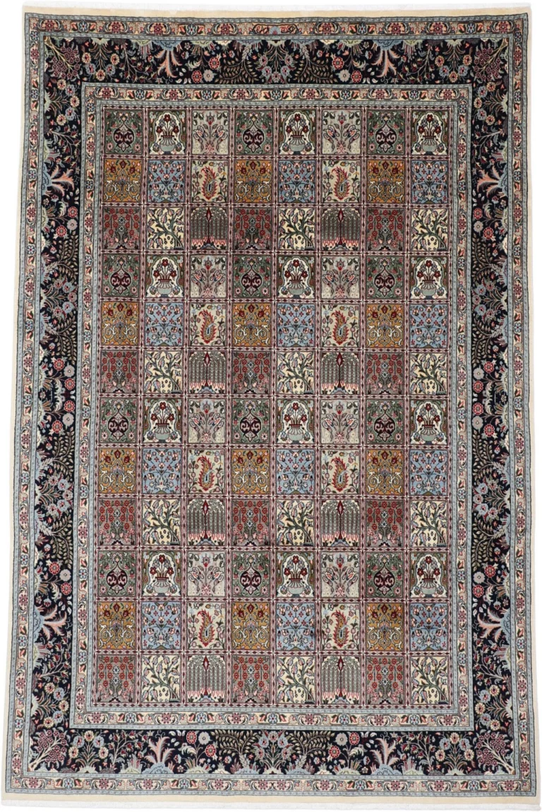 Moud Persian Rug 200 × 300 cm, Wool & Silk, hand-knotted
