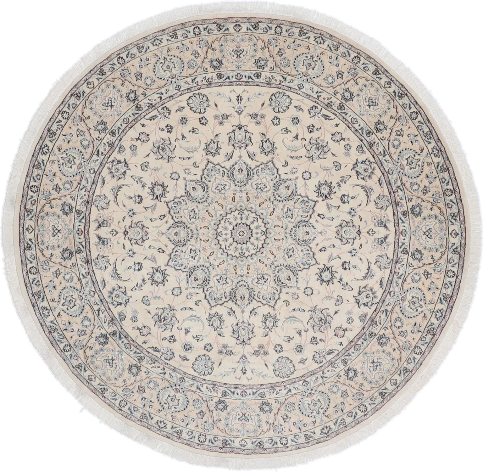 Nain Persian Rug 255 × 255 cm, Wool, hand-knotted