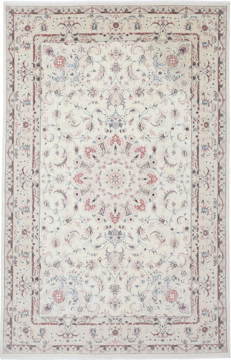 Tabriz Persian Rug — hand-knotted, 198 × 305 cm, Wool & Silk
