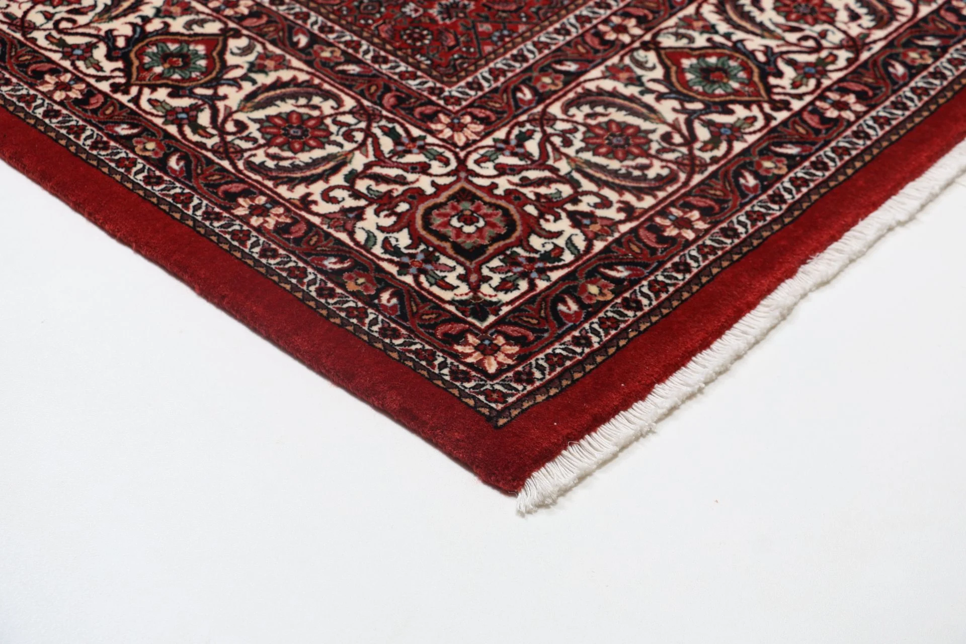 Hand-Knotted Wool & Silk Bijar Persian Rug, 205 × 308 cm