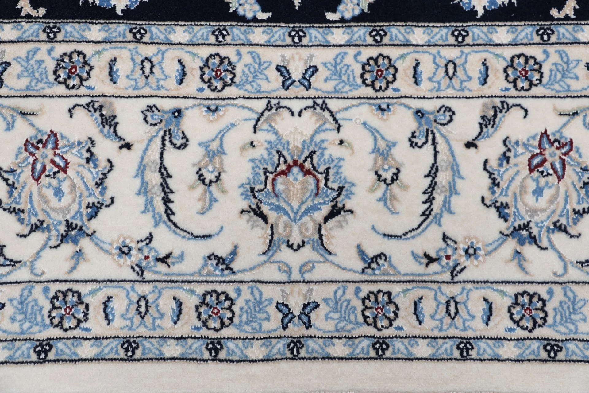 Nain Persian Rug 224 × 270 cm, Wool & Silk, hand-knotted