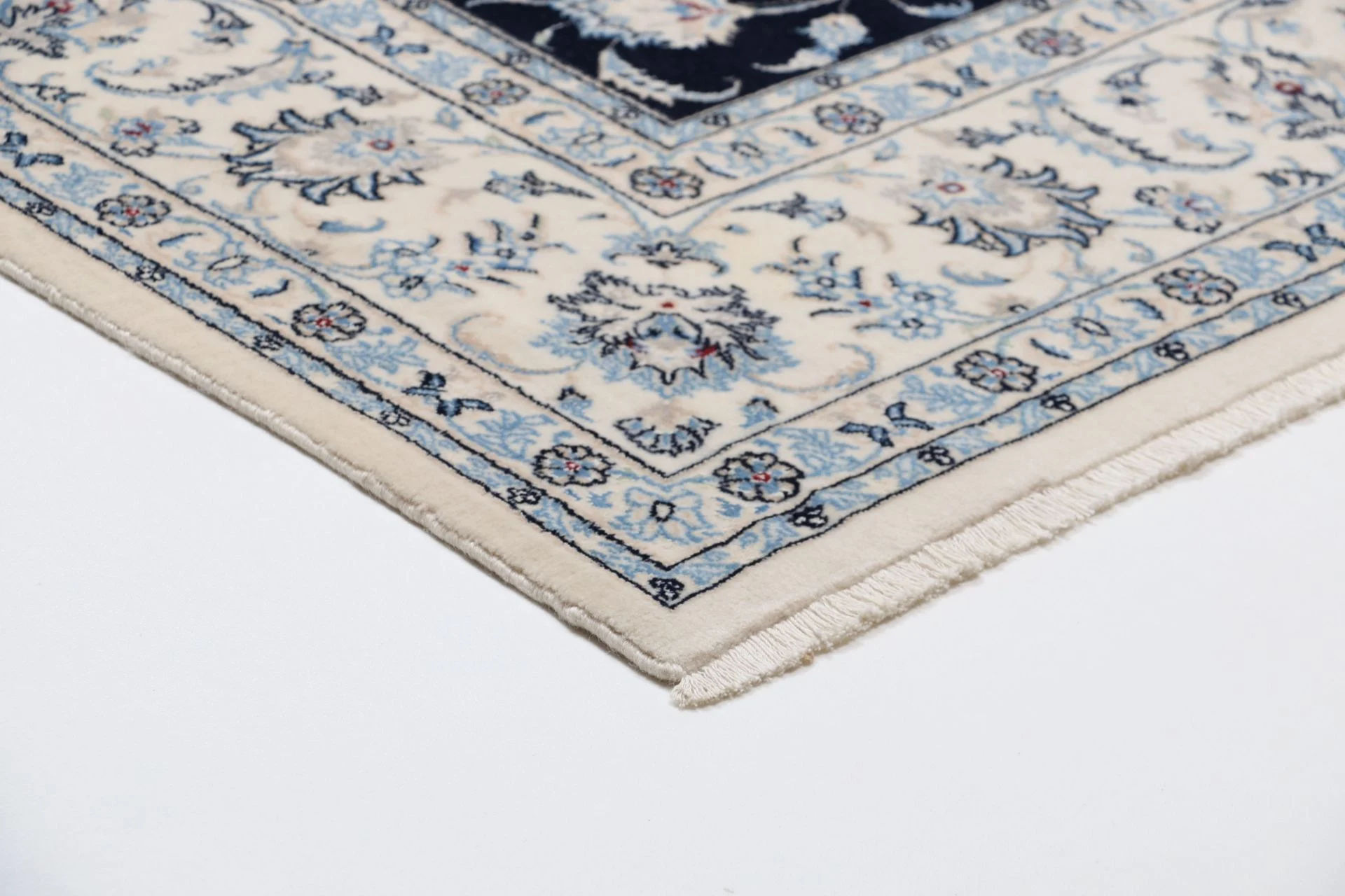 Nain Persian Rug 224 × 270 cm, Wool & Silk, hand-knotted