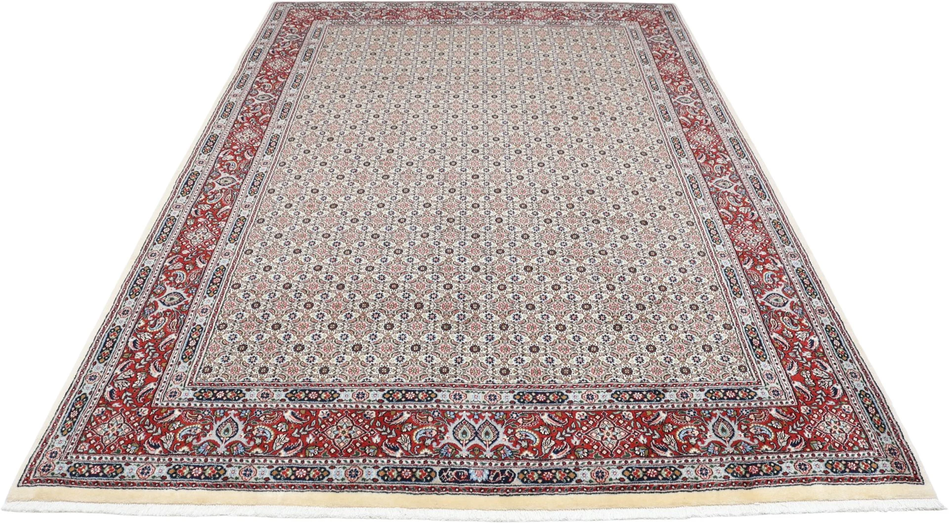 Moud Persian Rug 205 × 300 cm, Wool & Silk, hand-knotted