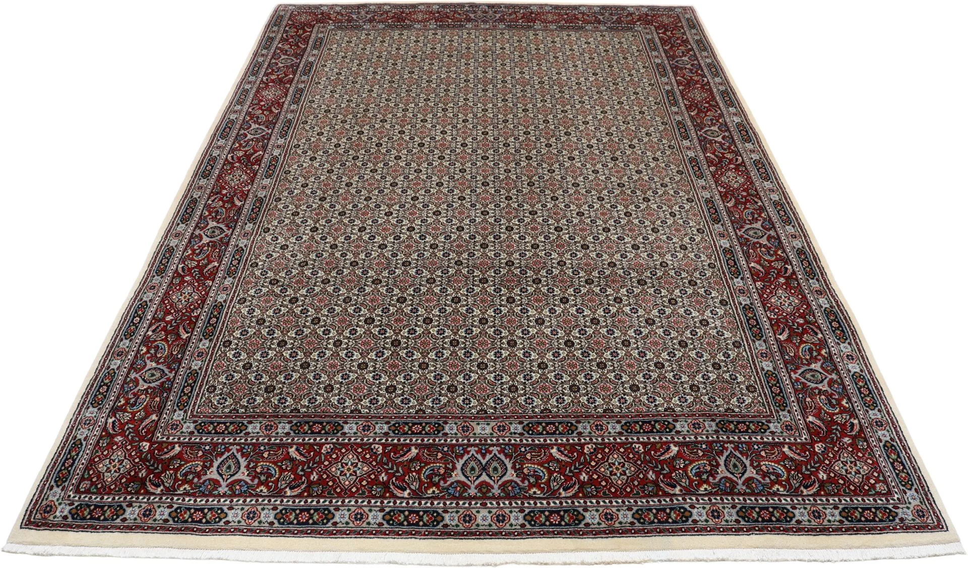 Moud Persian Rug 205 × 300 cm, Wool & Silk, hand-knotted