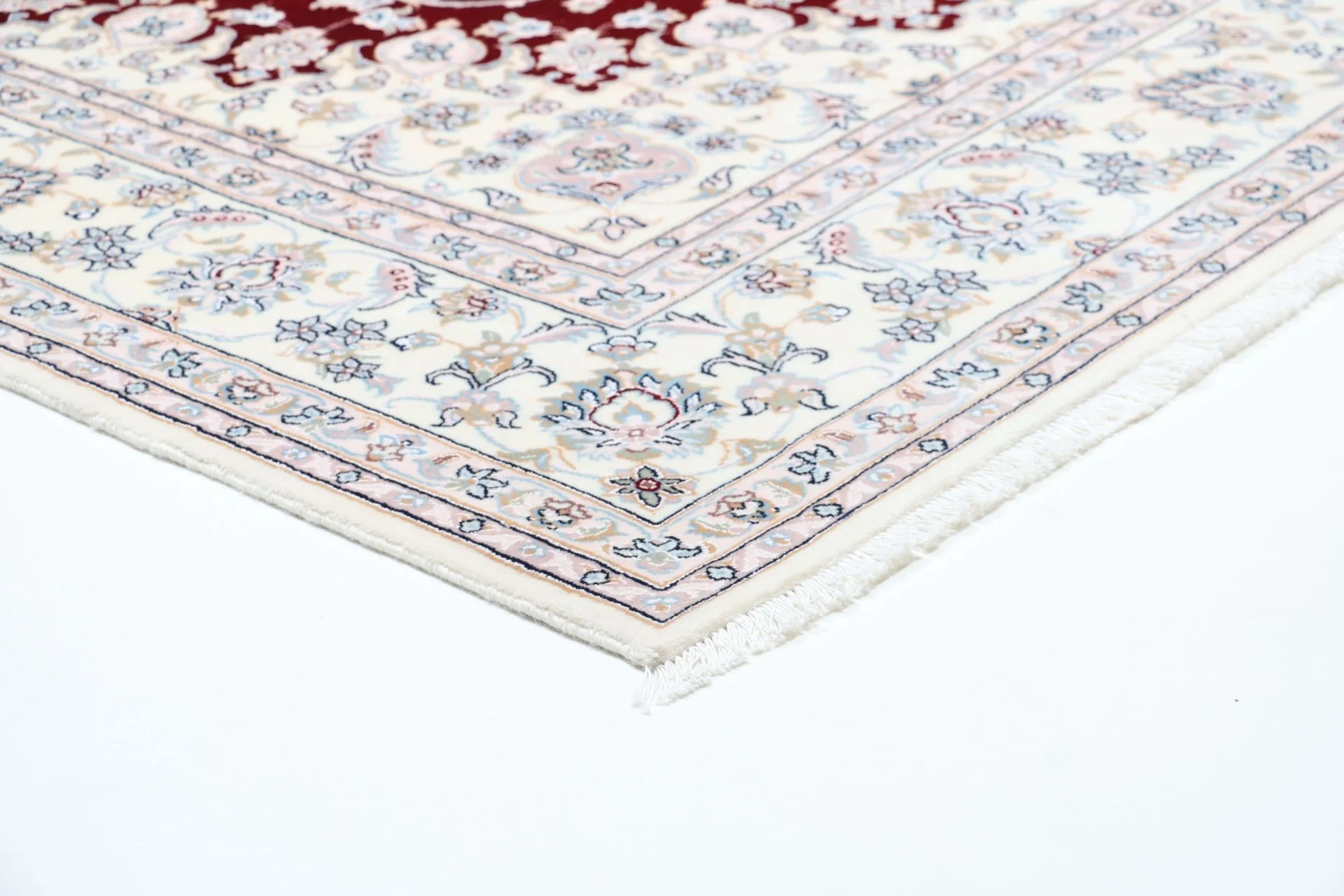 Nain Persian Rug — hand-knotted, 204 × 306 cm, Wool & Silk