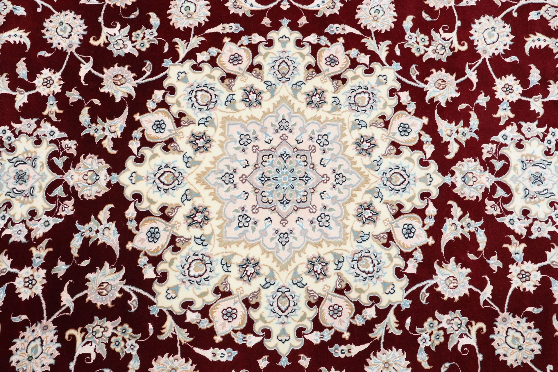 Nain Persian Rug — hand-knotted, 204 × 306 cm, Wool & Silk