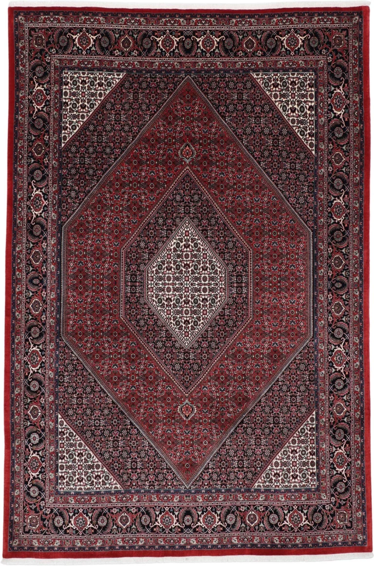 Bijar Persian Rug — hand-knotted, 201 × 301 cm, Wool & Silk
