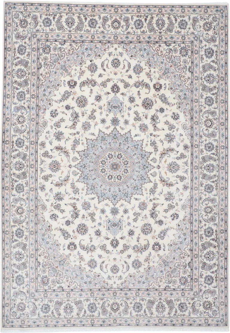 Nain Persian Rug 255 × 366 cm, Wool & Silk, hand-knotted