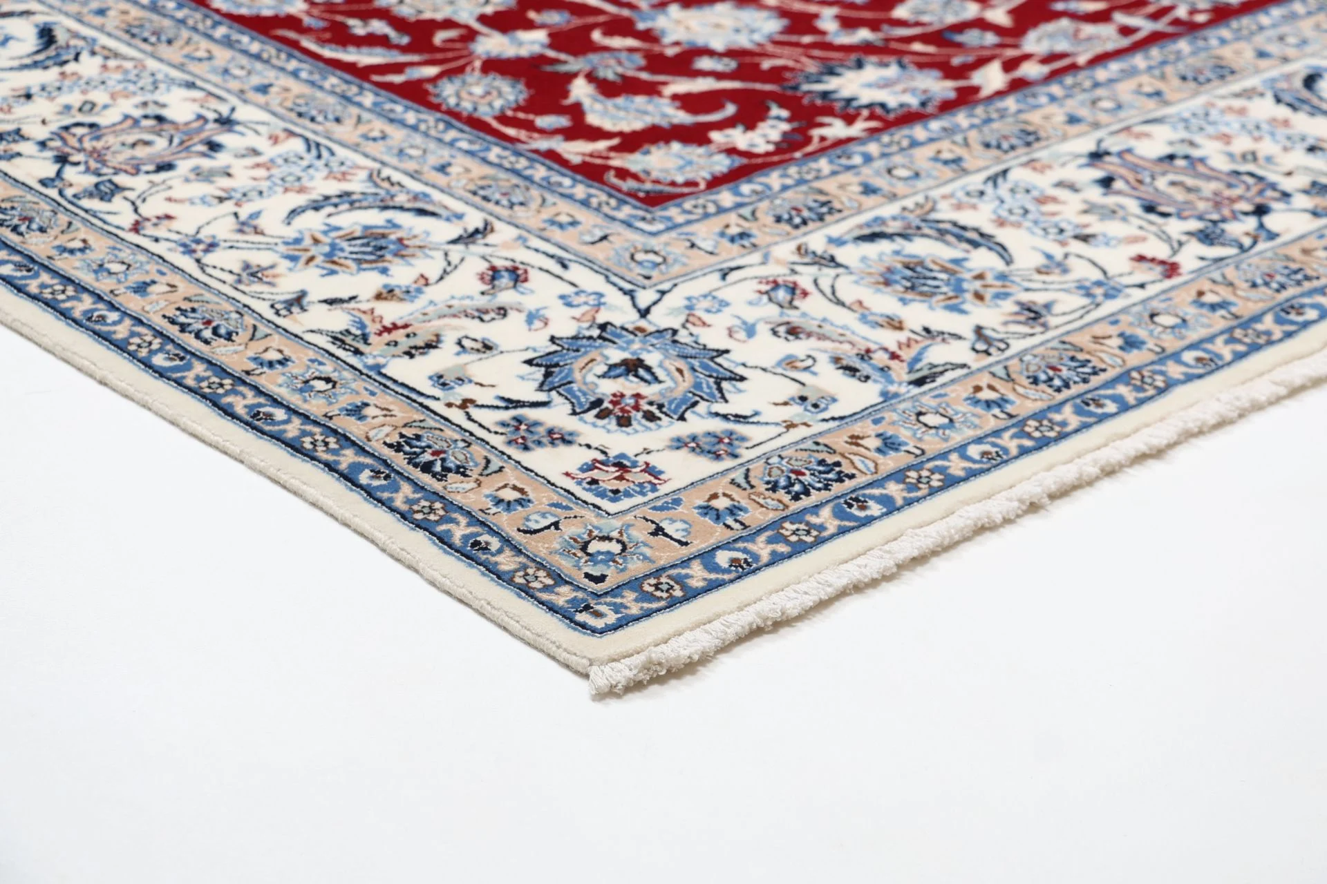 Nain Persian Rug — hand-knotted, 245 × 344 cm, Wool & Silk