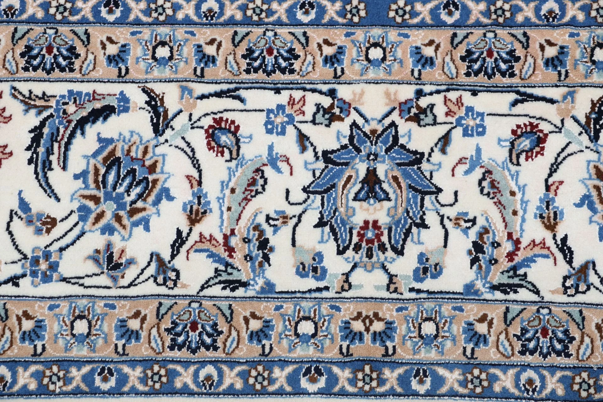 Nain Persian Rug — hand-knotted, 245 × 344 cm, Wool & Silk