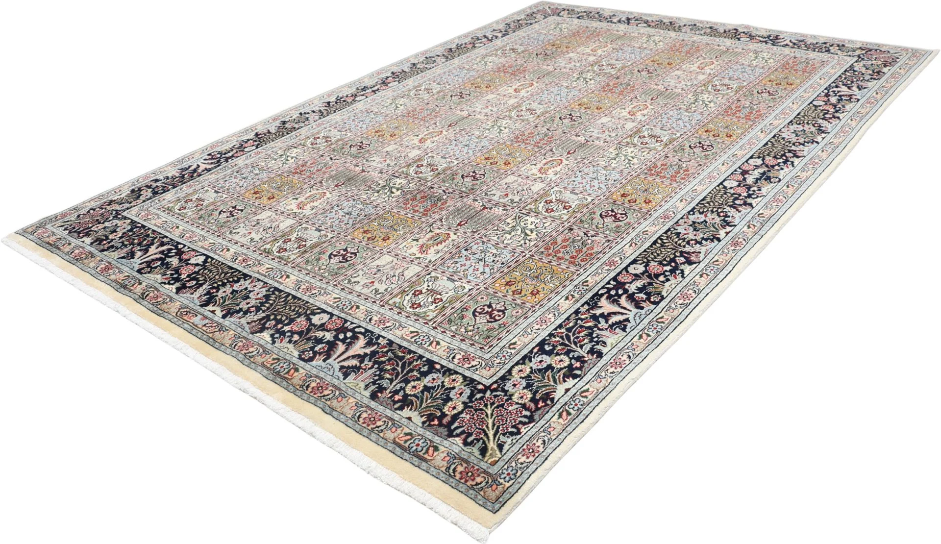 Moud Persian Rug 200 × 300 cm, Wool & Silk, hand-knotted