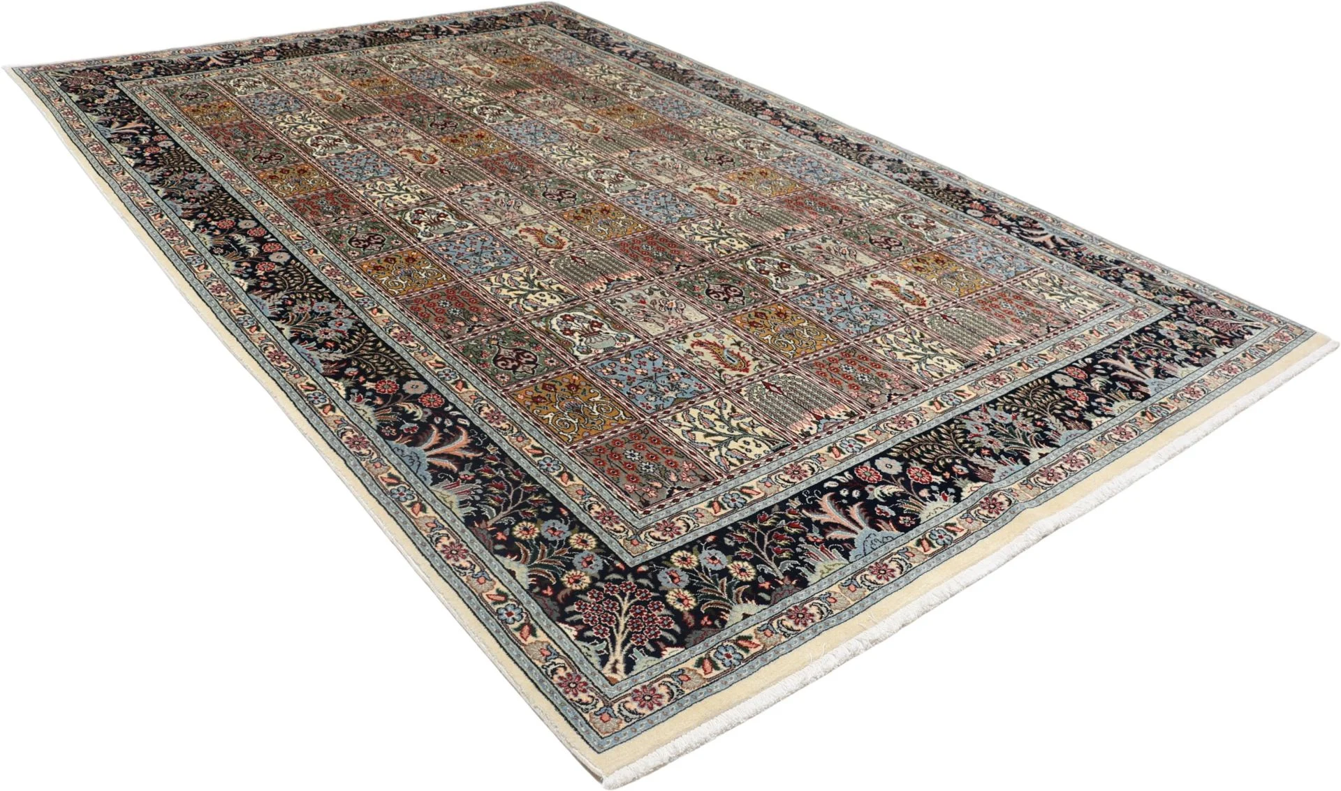 Moud Persian Rug 200 × 300 cm, Wool & Silk, hand-knotted