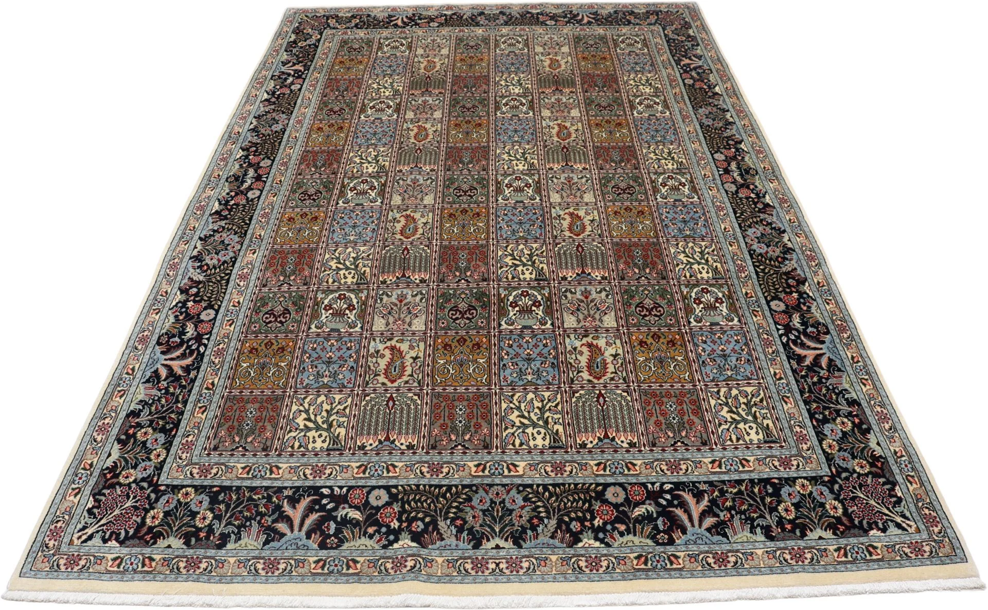 Moud Persian Rug 200 × 300 cm, Wool & Silk, hand-knotted