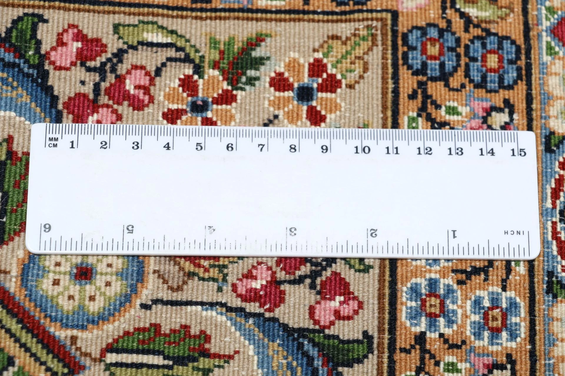 Kerman Persian Rug — hand-knotted, 247 × 355 cm, Wool & Silk