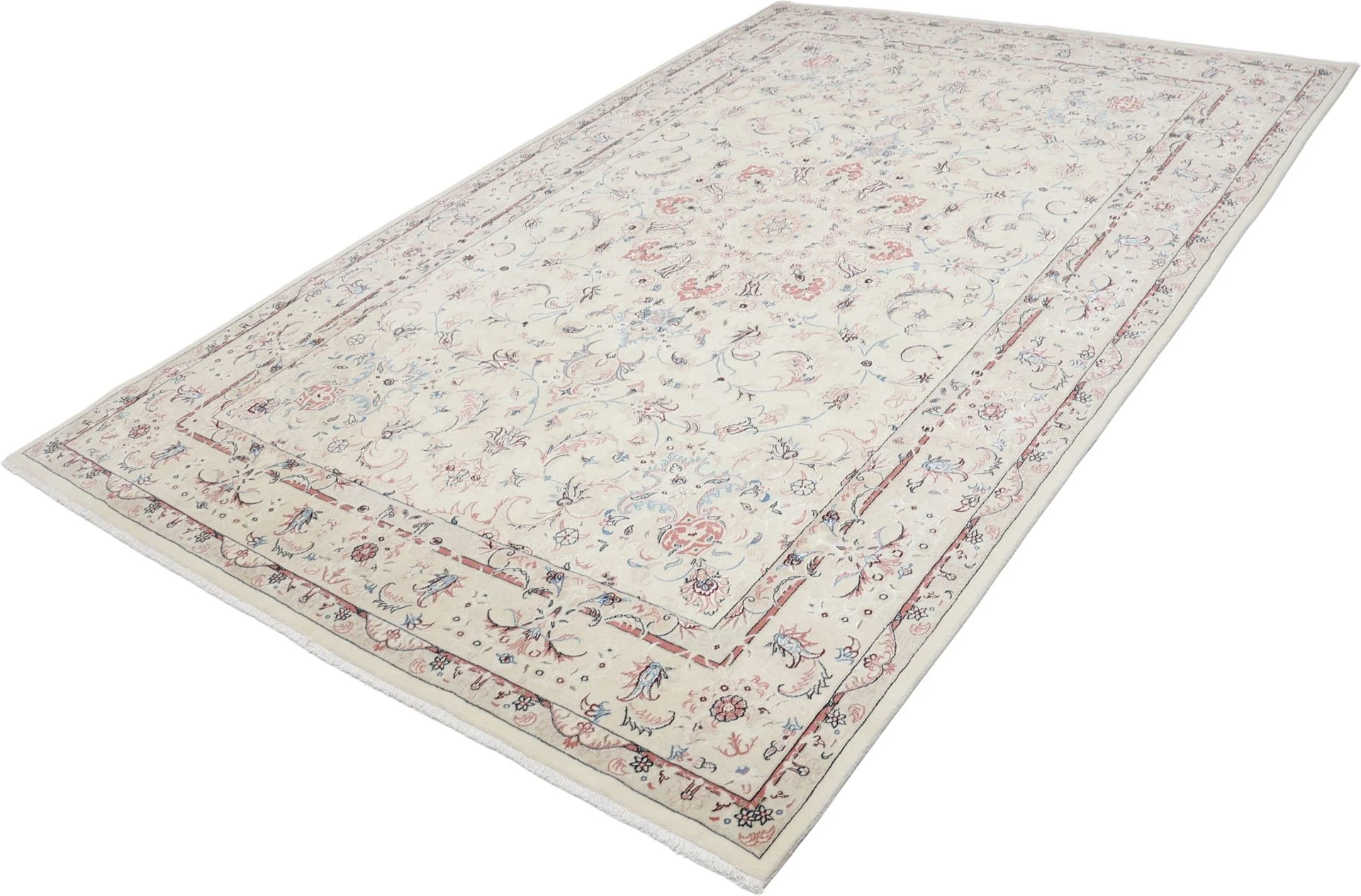 Tabriz Persian Rug — hand-knotted, 198 × 305 cm, Wool & Silk