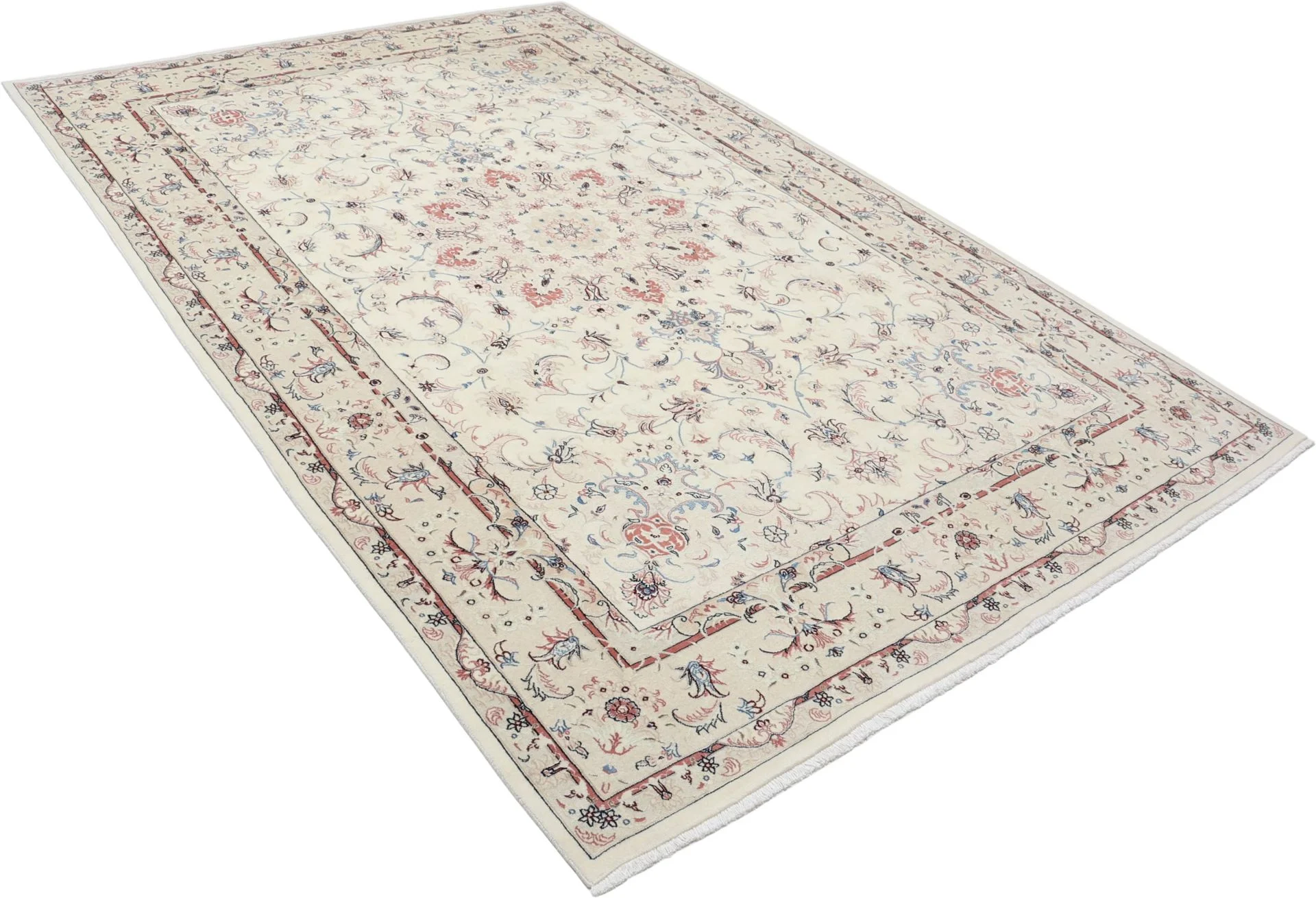 Tabriz Persian Rug — hand-knotted, 198 × 305 cm, Wool & Silk
