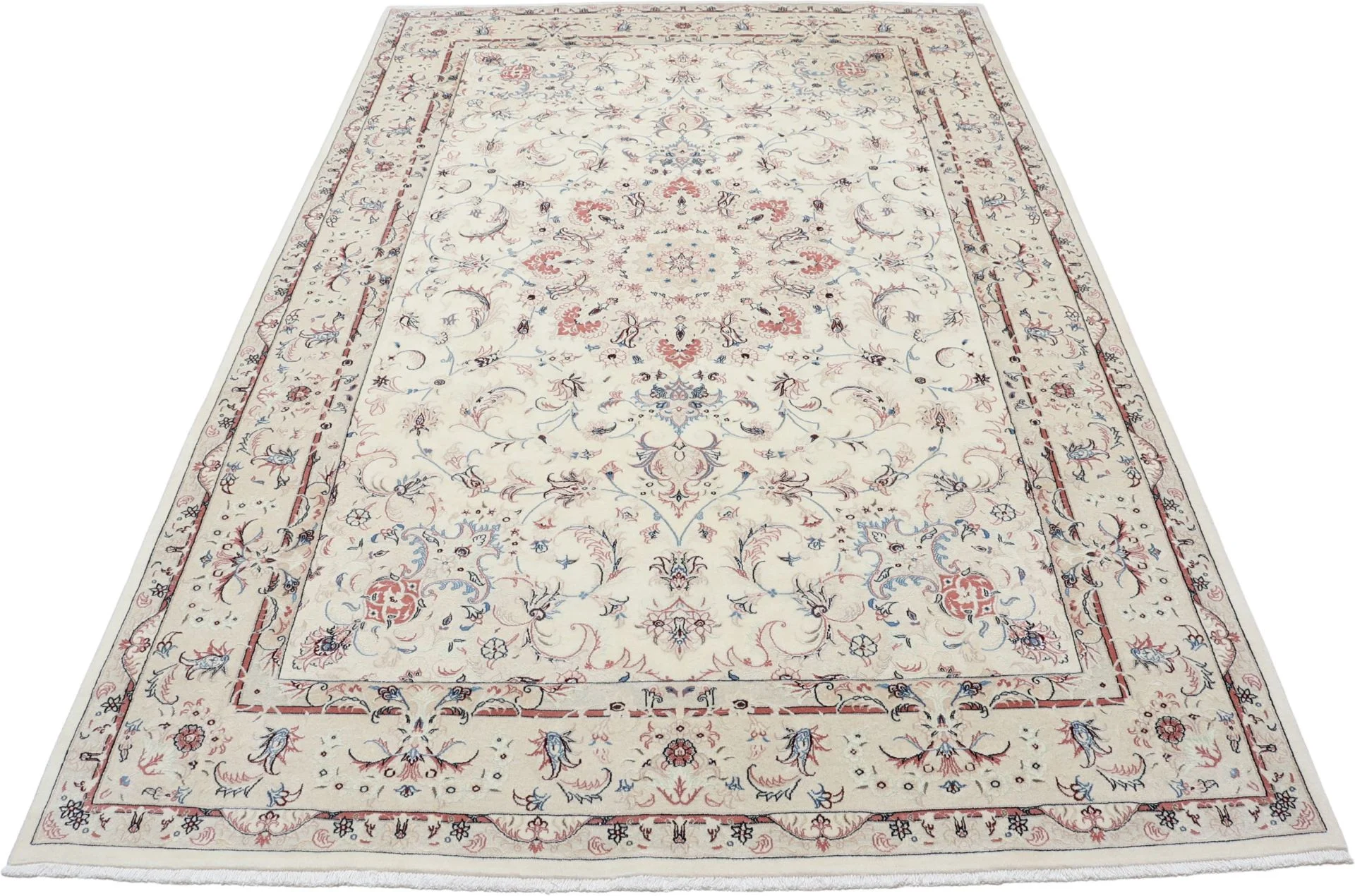 Tabriz Persian Rug — hand-knotted, 198 × 305 cm, Wool & Silk
