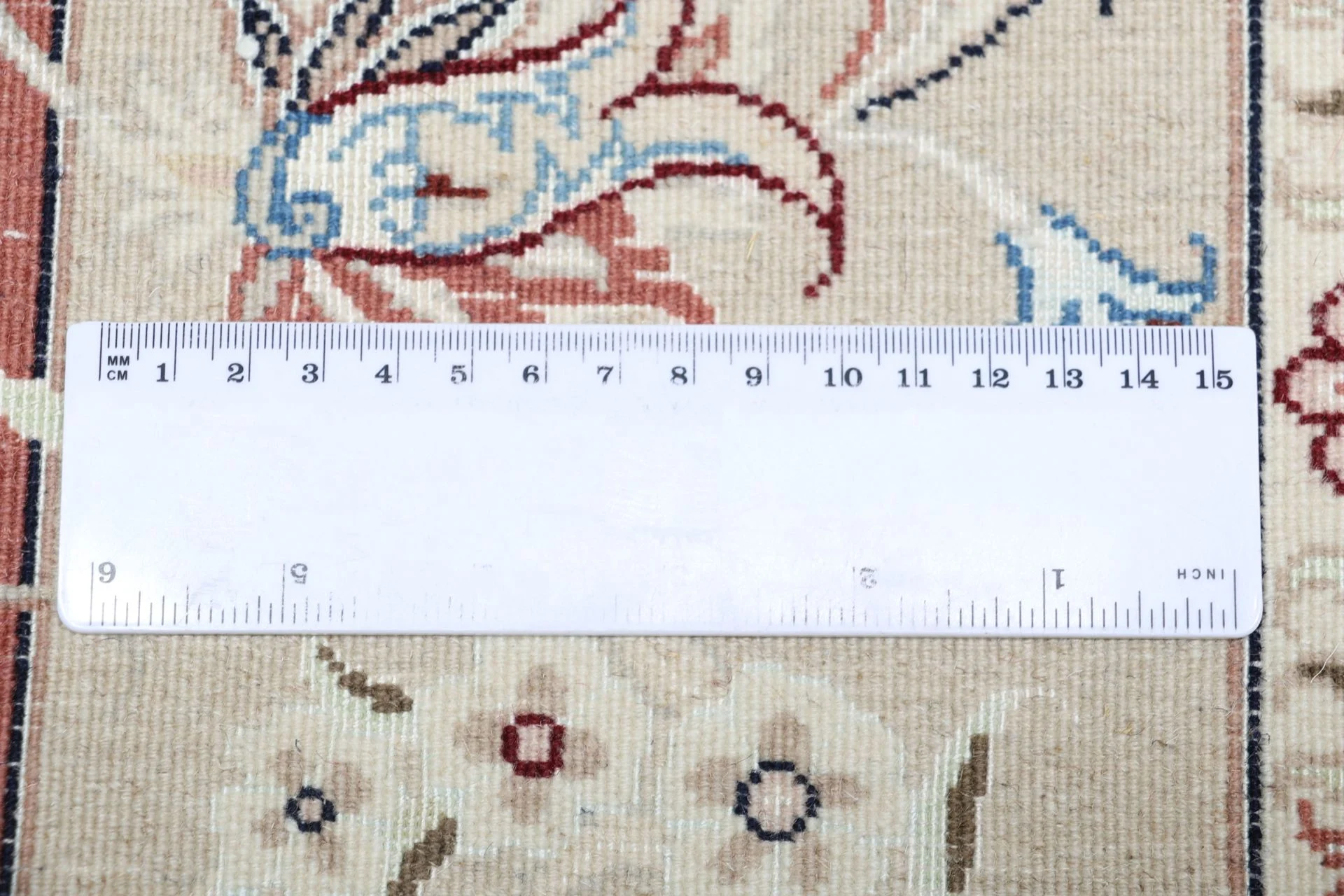 Tabriz Persian Rug — hand-knotted, 198 × 305 cm, Wool & Silk