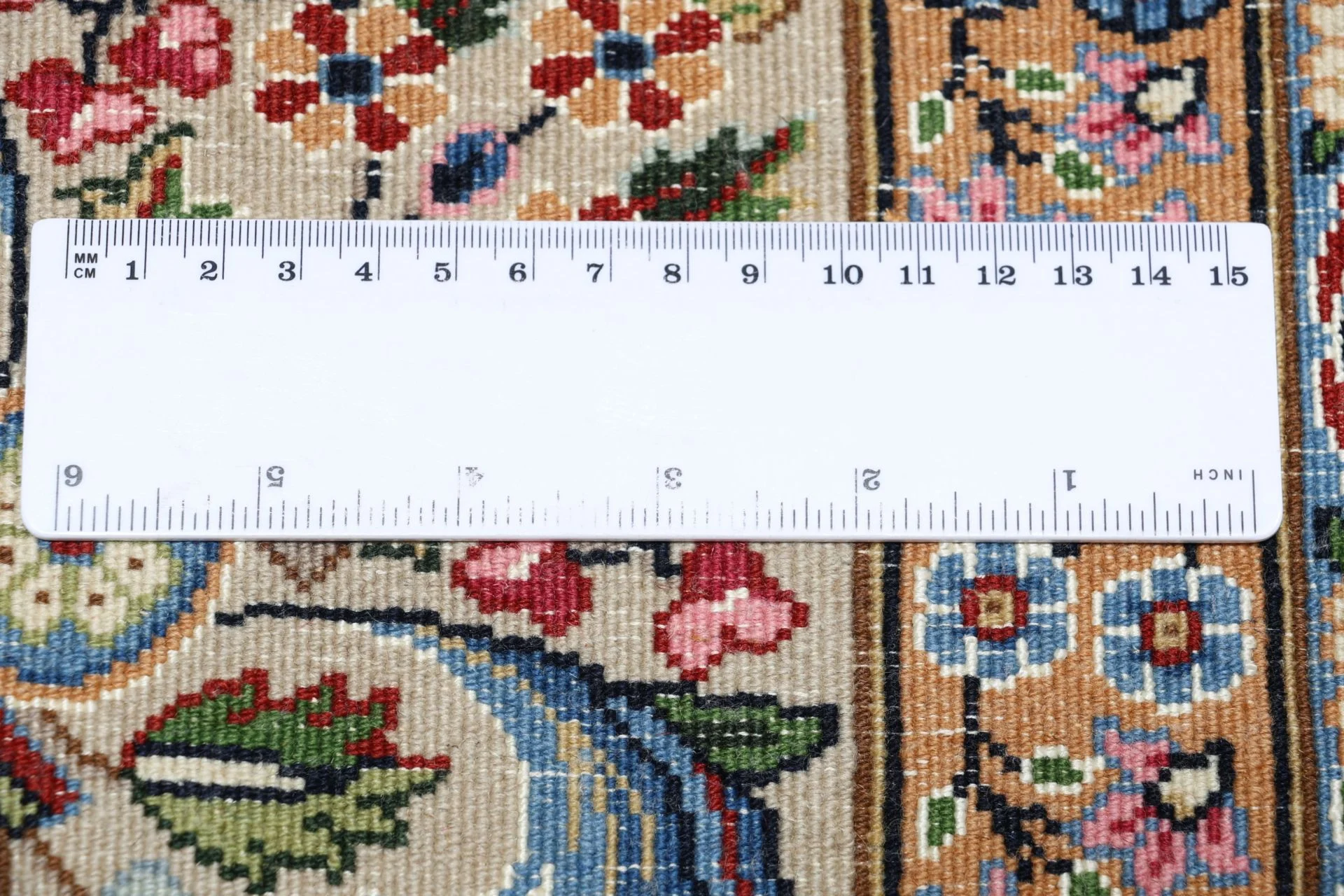 Hand-Knotted Wool & Silk Kerman Persian Rug, 250 × 360 cm
