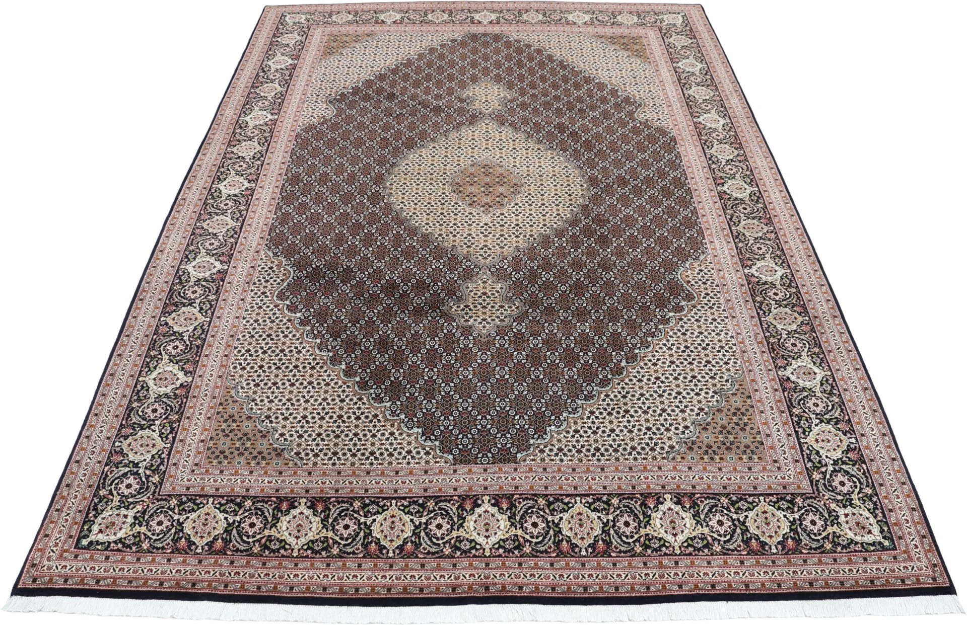 Tabriz Persian Rug 200 × 303 cm, Wool & Silk, hand-knotted