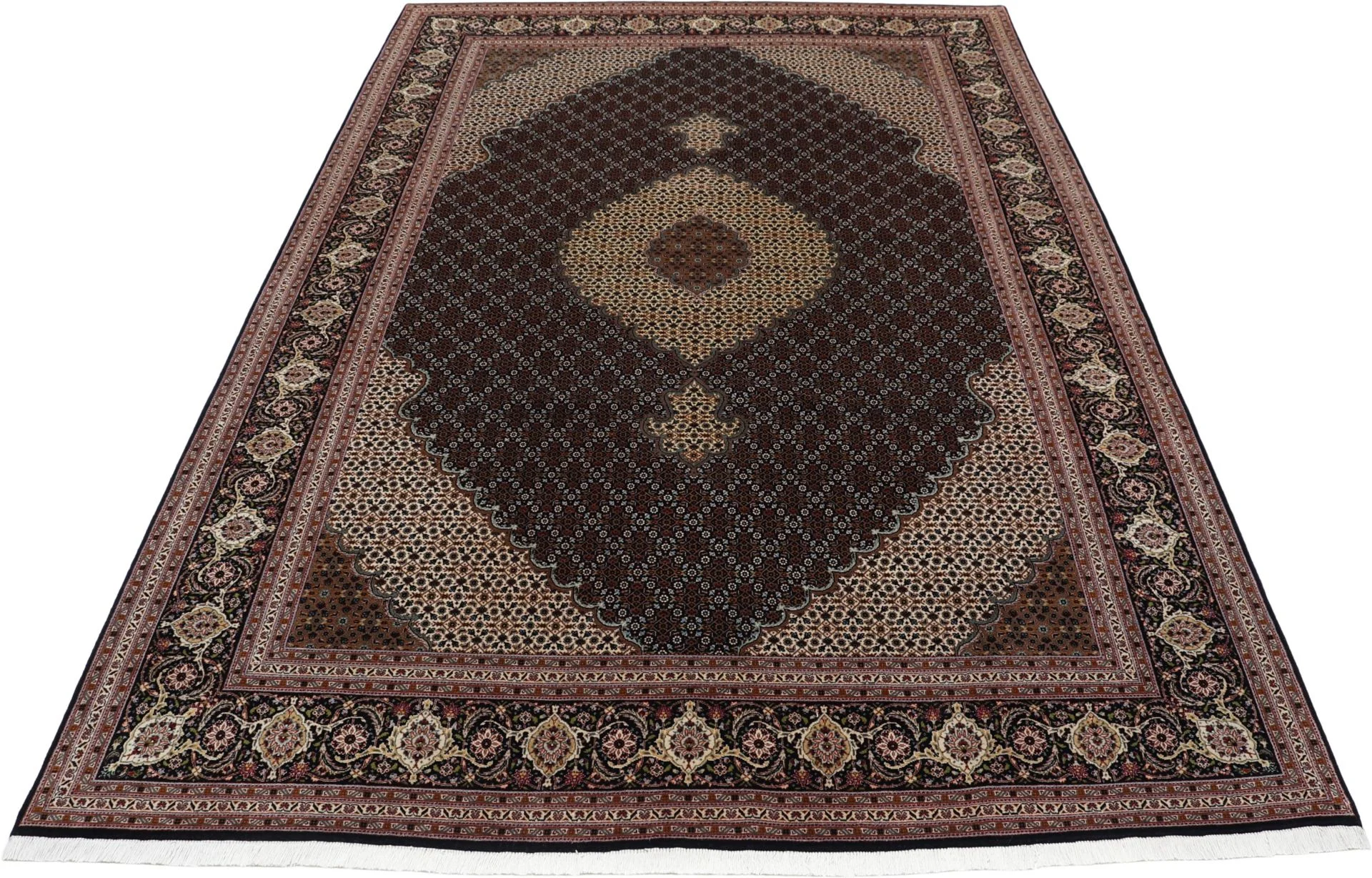 Tabriz Persian Rug 200 × 303 cm, Wool & Silk, hand-knotted