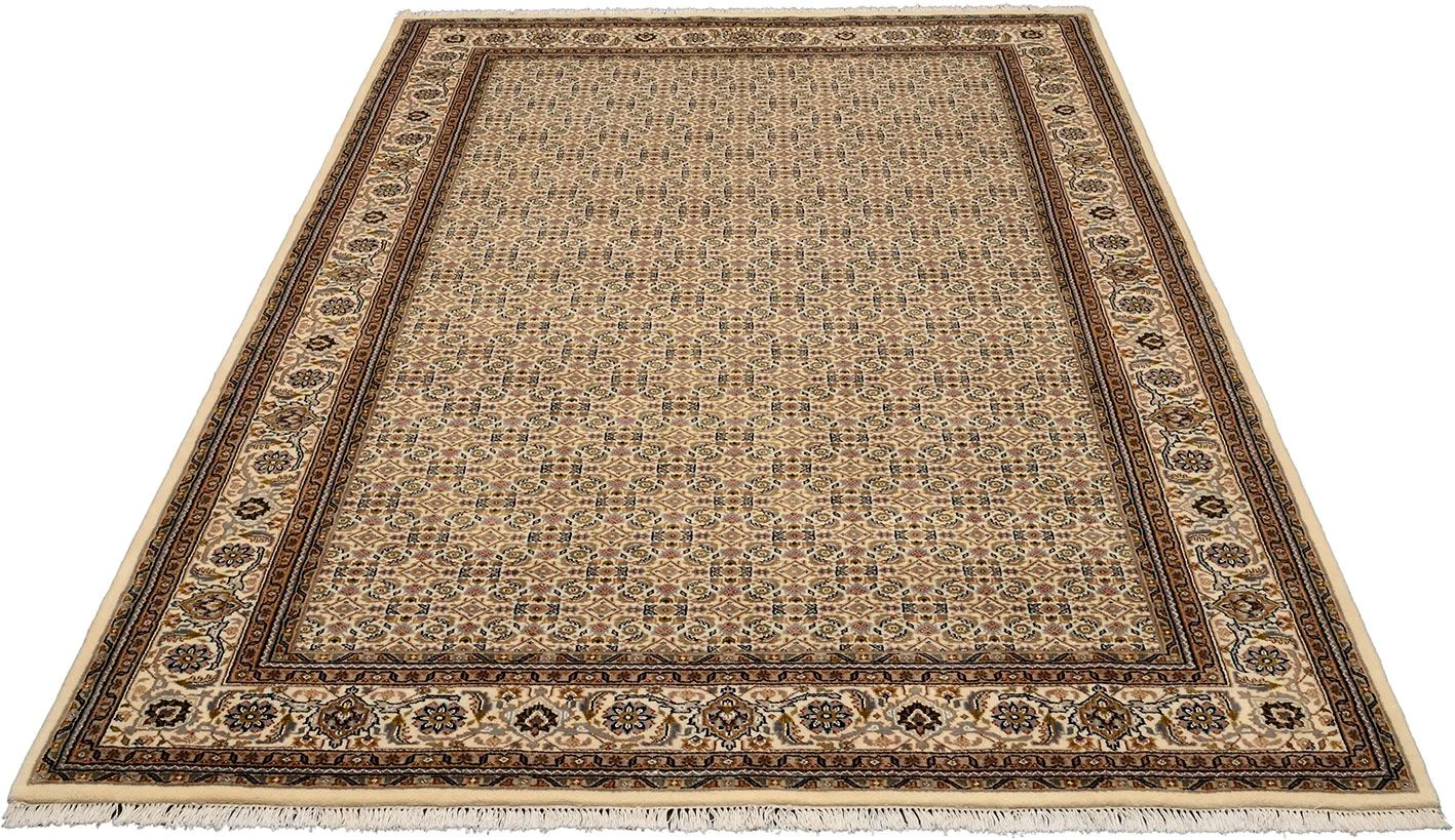 Bijar Indian Rug — hand-knotted, 200 × 303 cm, Wool & Silk